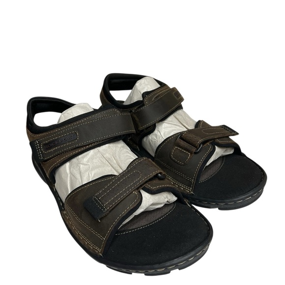NIB Rockport Darwyn Quarter - Strap Brown Sandals 10.5 Wide main image 8